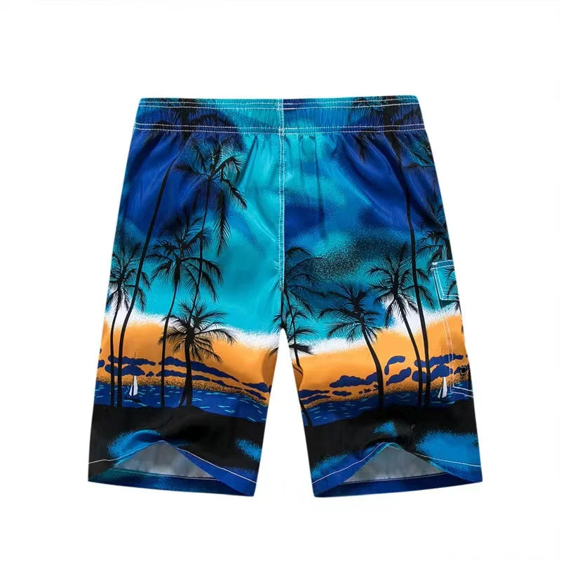 Swimsuit Men Beach Shorts Matching  Swimming Trunks Surfing Wear Boardshorts Quick Dry Summer Bermuda Pants